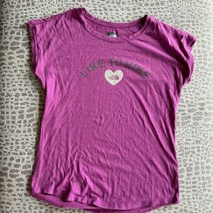 North face Purple Girls Hiking T-Shirt